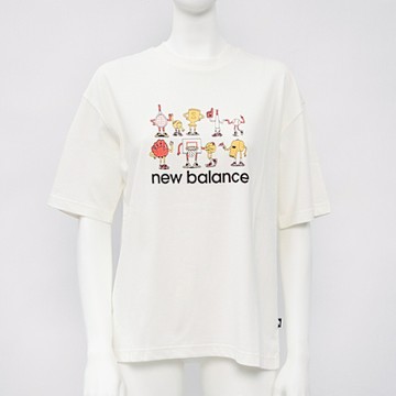 New Balance NB 女款 米色 美規 寬鬆 運動 休閒˙短袖 WT51905SST