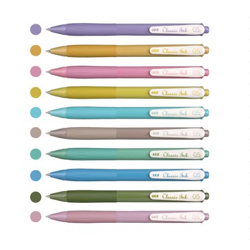 SKB 文明 輕復古按動中性筆(0.5mm) 單色12支 /組 G-2506A【APP滿額下單10%點數(單一帳號最高5000點)】1/31止