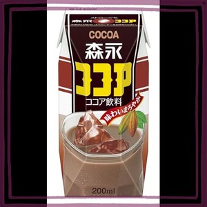 森永乳業 森永ココア 200ML [紙パック 飲料 ドリンク 飲み物 常温保存]×24本