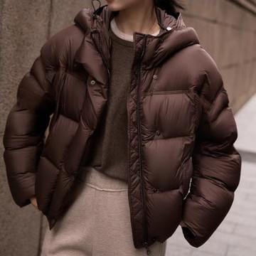 [巴黎精品] 現貨+預購 頂級真羽絨外套90%鵝絨羽絨衣秋冬外套保暖大碼休閒女裝-連帽短款女外套a1lm12