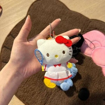 背包吊飾🎀 網球kt公仔包包掛件凱蒂kitty可愛玩偶