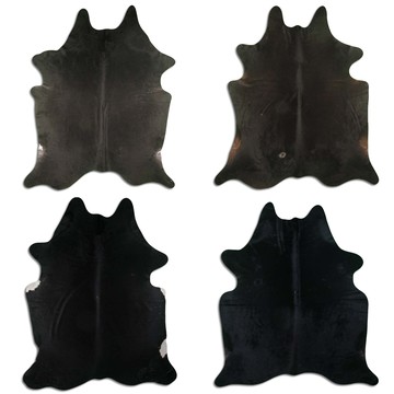 IVAN 全裁牛毛皮 黑色  9500-28
