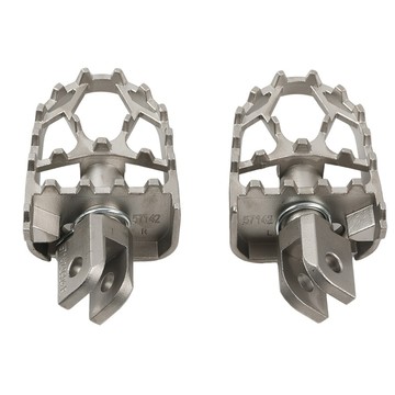 臺灣出貨 適用鈴木GW250 Vstrom DL250 DL650 DL1000改裝不銹鋼腳蹬 前腳踏