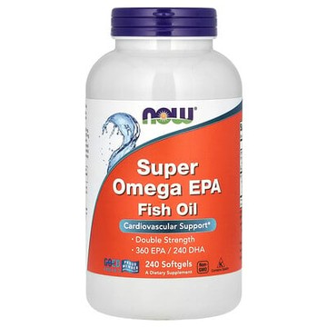 NOW Foods, 超級 Omega EPA 魚油，240 粒軟膠囊（每粒軟膠囊 1000 毫克）