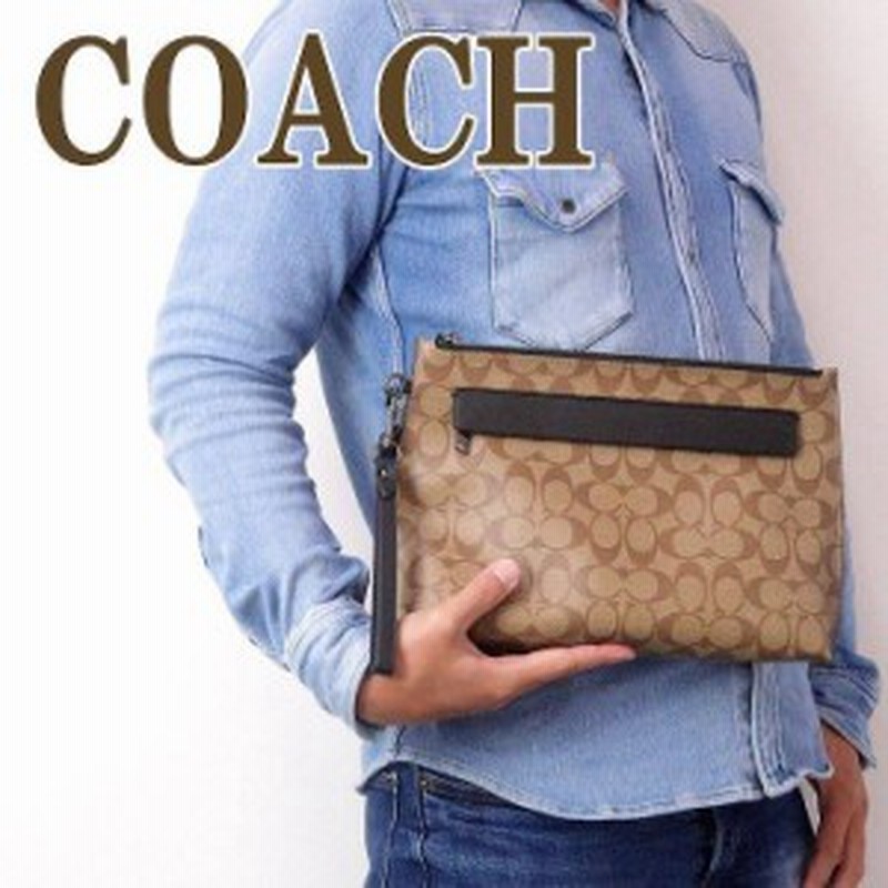 コーチ Coach バッグ メンズ セカンドバッグ クラッチバッグ ポーチ セカンドポーチ qbtn2 ブランド 人気 通販 Lineポイント最大1 0 Get Lineショッピング