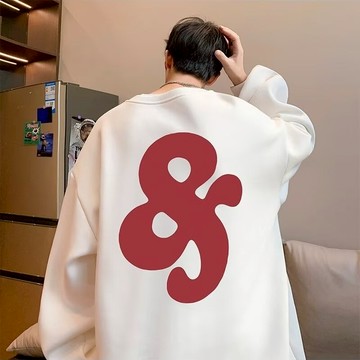 字母印花衛衣男女 春秋冬新款 美式 復古 情侶 寬鬆 百搭 打底衫上衣 ins潮牌 大學T（YPYB24）【壹號站】