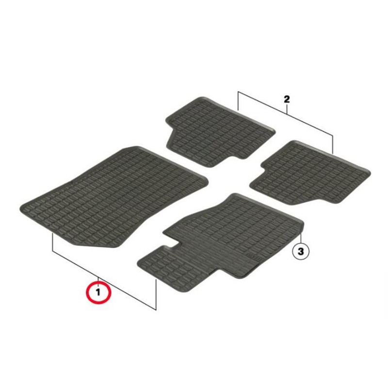 BMW 純正 フロアマット E84 X1 右ハンドル フロント ラバーマット オールウェザー フロアマット | LINEショッピング