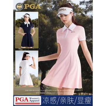 美國PGA高爾夫女裝高端連衣裙女式夏季女裙網球裙A字短裙女士裙子