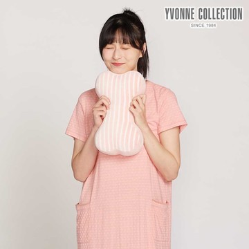 YVONNE 以旺傢飾 條紋車用骨頭頸枕-貝殼粉