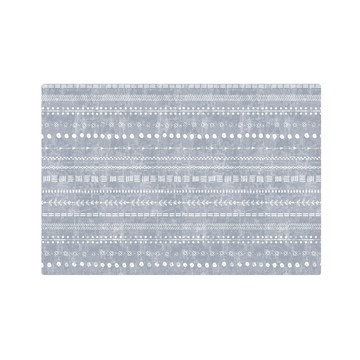 Playzu 台灣製環保無毒歐美設計波希米亞防水輕薄遊戲地墊180cm海境奇緣(藍灰)