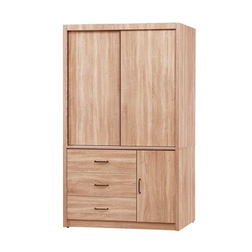 【唯熙傢俱】艾妲橡木色4x7尺衣櫃