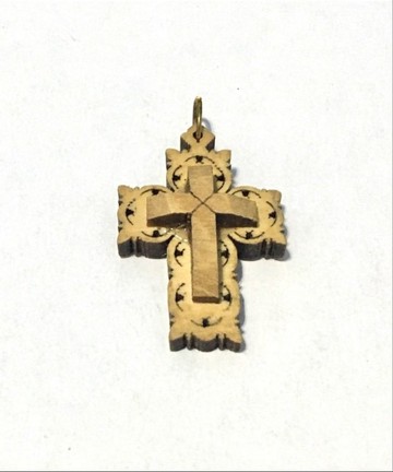 以色列十字架橄欖木系列飾品項鍊 160081