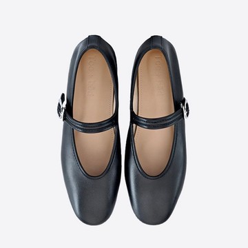 法式極簡粗跟瑪麗珍鞋 | 西班牙手工製 | 經典復古單鞋