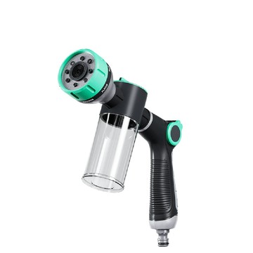 水管/水管車/噴頭 FNGE方格 噴水槍 洗車機 自動稀釋施肥水槍 澆花噴頭 高壓噴水槍 花灑澆水槍 八種水花設計 15米水管套裝