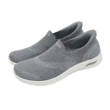 Skechers 休閒鞋 Arch Fit Refine 2.0 Slip-Ins 女鞋 灰 輕量 緩衝 懶人鞋 104695GRY