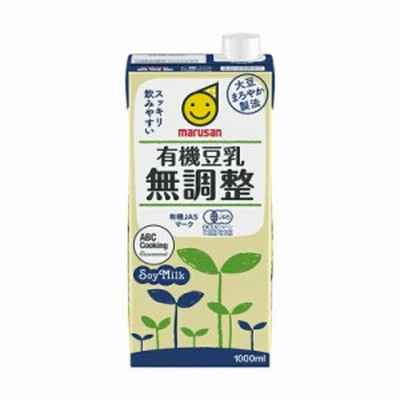 1003410-1-kf 有機豆乳無調整スリム1L×6本セット ケース販売【マルサン】