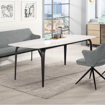 MUNA家居  米蘭達6尺岩板餐桌(不含椅)  180X90X74cm