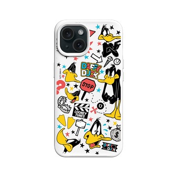 iPhone 15 SolidX 白 - 樂一通 Looney Tunes - 搗蛋系列-太菲鴨