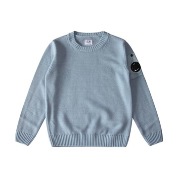 Cp Company - Dusty Blue Wool Knitwear