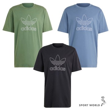 Adidas 短袖上衣 男裝 三葉草 純棉 綠/藍/黑【運動世界】IR7993/IR8002/IU2347