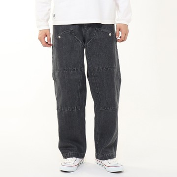 CHUMS Warm Denim Double Knee Pants 男 牛仔褲 黑色 CH031408K001