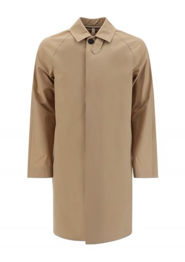 Harris Wharf - Balmacaan Coat - Mens - Brown