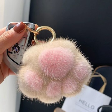 ⚡️好物優選⚡️【仙女熊掌】掛掛件毛絨掛件汽車鑰匙扣可愛ins絨球爪子包包掛件