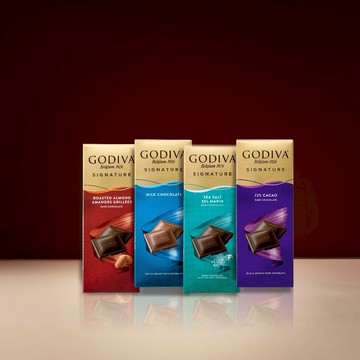 [快速出貨]收禮者自選口味【GODIVA】醇享系列巧克力磚 2 入組（牛奶巧克力磚／72%黑巧克力磚／海鹽黑巧克力磚／杏仁黑巧克力磚）