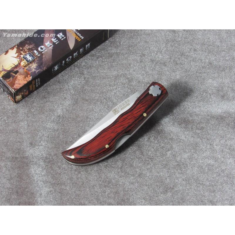 アウトドアナイフ ジョーカー NR67 ポインター パッカーウッド Joker POINTER STAMINA WOOD FOLDING POCKET KNIFE