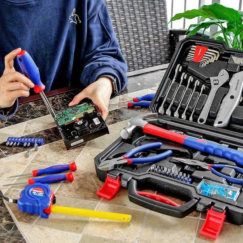 WORKPRO 160点 ホームツールセット 工具セット 家庭用 日曜大工 DIY ...