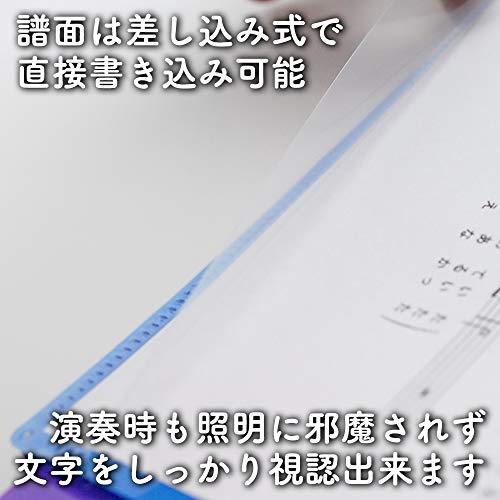 J-base 書き込みできる 楽譜ファイル A4サイズ ピアノ 吹奏 楽譜 見開き 最大40枚収納可能 音楽グッズ