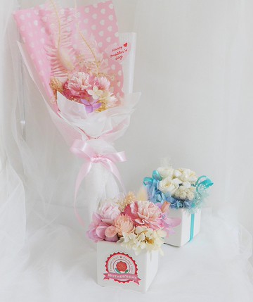 情人節禮物花束媽咪小寶貝花束 結婚捧花永生花畢業花束玫瑰七夕