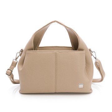 PLAYBOY - 手提包附長背帶  Fluffy系列 - 卡其色