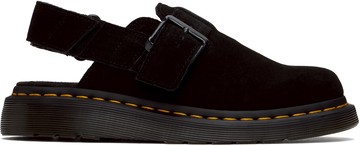 Dr. Martens 黑色 Jorge II Suede Slingback 穆勒鞋