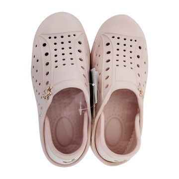 BORUI 柏睿鞋業 兒童款 飾扣造型輕量休閒洞洞便鞋  米妮粉  170mm  1雙