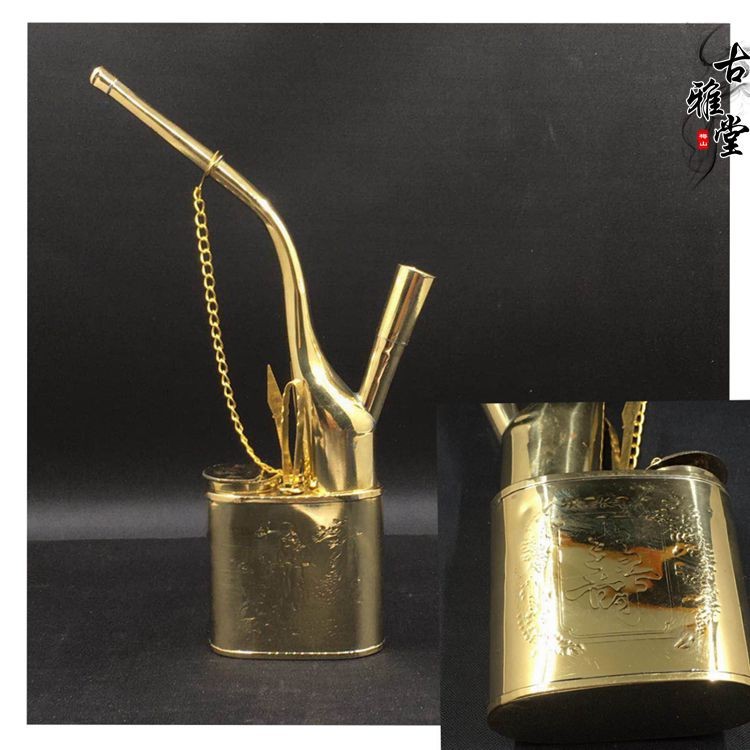 Starbuzz ホビー・楽器・アート 銅器 煙袋 煙管 老寿星水煙袋