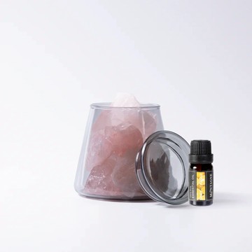 【Montagne】粉水晶｜富士山晶礦杯鍍色款（贈杯蓋）｜甜橙10ml _廠商直送