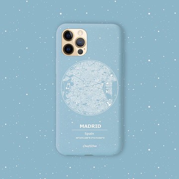 馬德里 旅行地圖系列 防摔手機殼 不只蘋果更多安卓 CSBF19