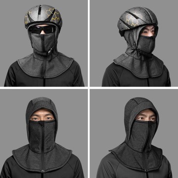 抓絨保暖頭套騎行面罩圍脖套戶外機車防風