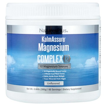 NaturesPlus, KalmAssure®, Magnesium Complex 12, Unflavored, 0.66 lb (300 g)