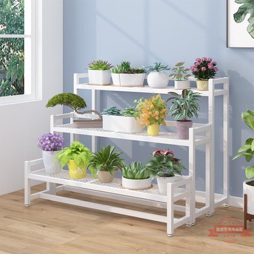 花架置物架陽臺多層多肉花架子客廳落地式綠植鐵藝室外多肉花盆架