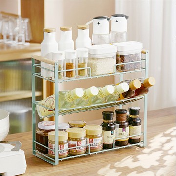 日式廚房收納架  //調味罐收納架 廚房用品收納置物架 調味架調味料架 調味品架  廚房收納架 廚房置物架
