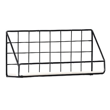 小麥購物 工業風牆面置物架 C160 358g  30cm  黑色  1層  1個