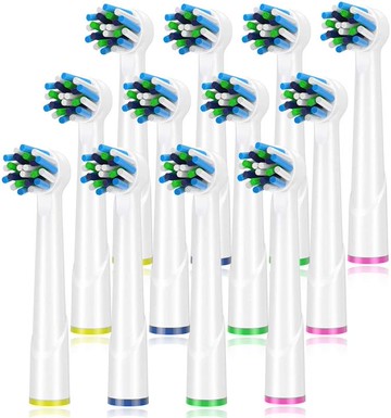 【日本代購-現貨】ITECHNIK Braun OralB 對應 電動牙刷 替換刷頭 12支裝 多功能刷 EB50