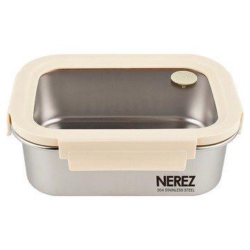 NEREZ 耐樂斯 米琳不鏽鋼保鮮盒 1920ml  1 個容器 + 1 個蓋子  1個