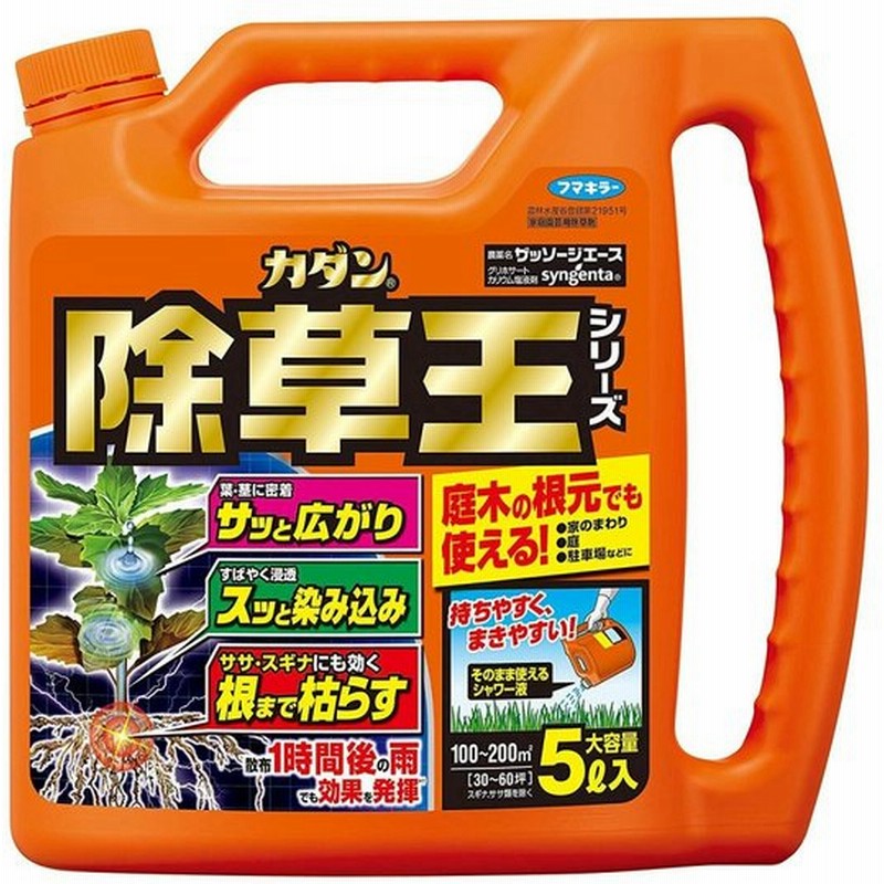 フマキラー フマキラー カダン 除草剤 液体 強力 ストレート ザッソージエース 5l 通販 Lineポイント最大0 5 Get Lineショッピング