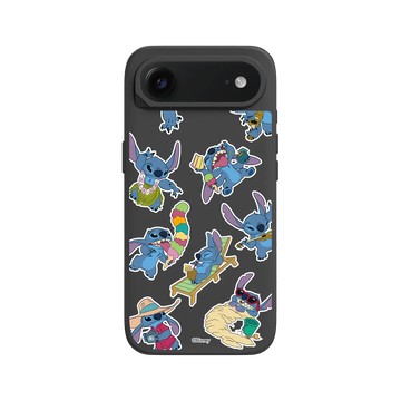 iPhone Air SolidX 黑 - 迪士尼-史迪奇 Disney Stitch - 貼紙系列-夏威夷舞蹈