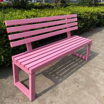 公園椅戶外長椅防腐木鐵藝庭院室外商場健身房休息長椅長條凳排椅