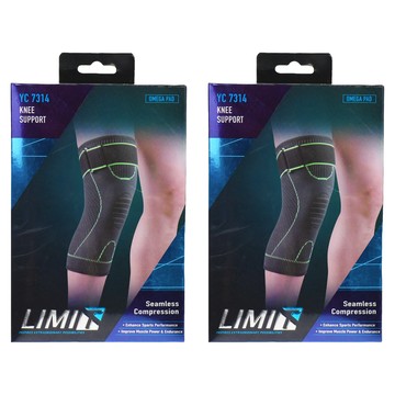 加壓護膝YC-7314 2入組 運動防護 膝關節支撐  28.5 x 16cm  1組