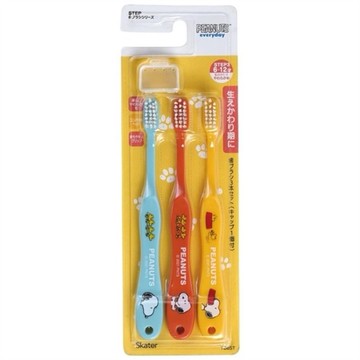 日本 Skater 6-12歲兒童牙刷-Snoopy 3入 (JN404)